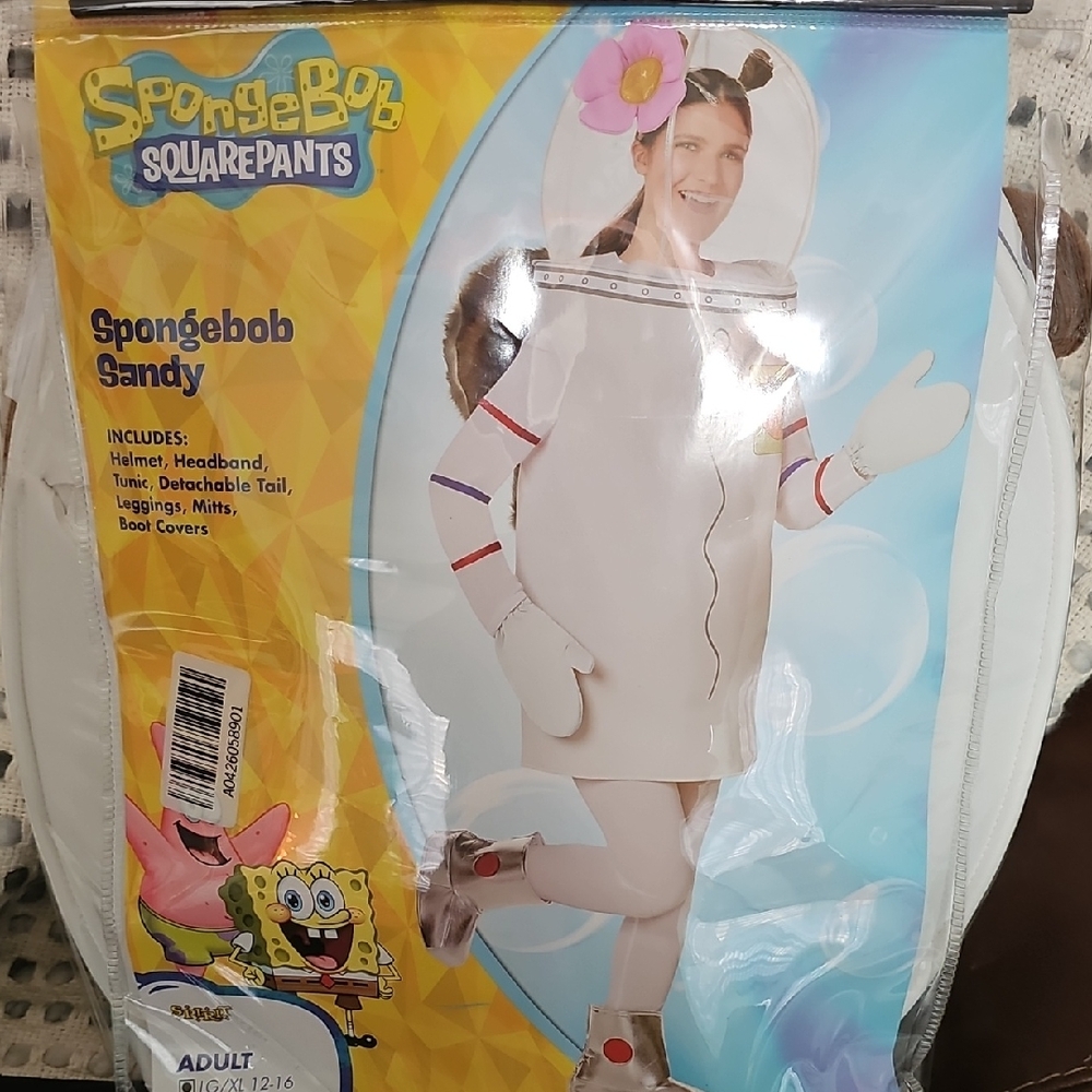 Nickolodeon Sponge Bob Sandy Cheeks Halloween Costume Adult